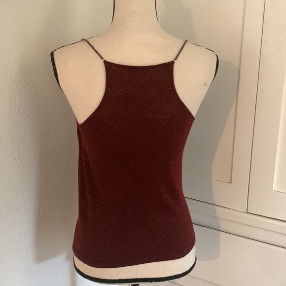 Sam Edelman Irina Cowl Neck Rhinestone Strap Camisole In size S - Picture 7 of 14